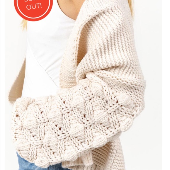 Francescas Sabeena bobble open sweater - Picture 2 of 4